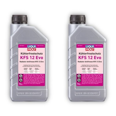 2x 1L LIQUI MOLY 21740 Kühlerfrostschutz Kühlerschutz Frostschutz KFS 12 Evo