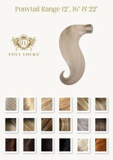 Foxy Locks Wrap Around Clip In Ponytail - 100% Human Hair - 18 Shades - 12-22"