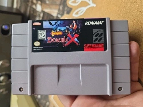 Castlevania Dracula X (SNES, 1995) Authentic - Cart Only - Tested & Working