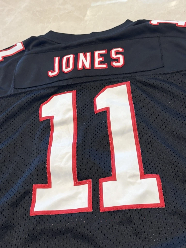 Футболка с нашивками Nike NFL Atlanta Falcons черная Julio Jones No11 (детская большая) - Изображение 4 из 4