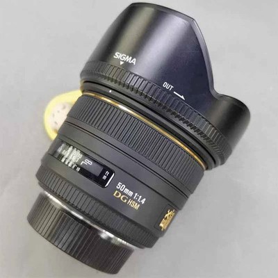 Sigma 50mm f/1.4 EX DG HSM Lens for Nikon F Mount - Used, Good Working Condition