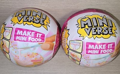 MGA Miniverse Make It Mini Food Diner Series 3   Lot of 2, Unopened Brand New 