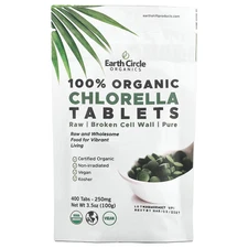 Earth Circle Organics Organic Chlorella Tablets 3 5 oz 100 g Kosher, Organic,