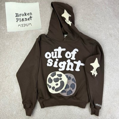 Broken Planet Out Of Sight Pockets Brown Heavyweight Unisex Terry Hoodie Medium