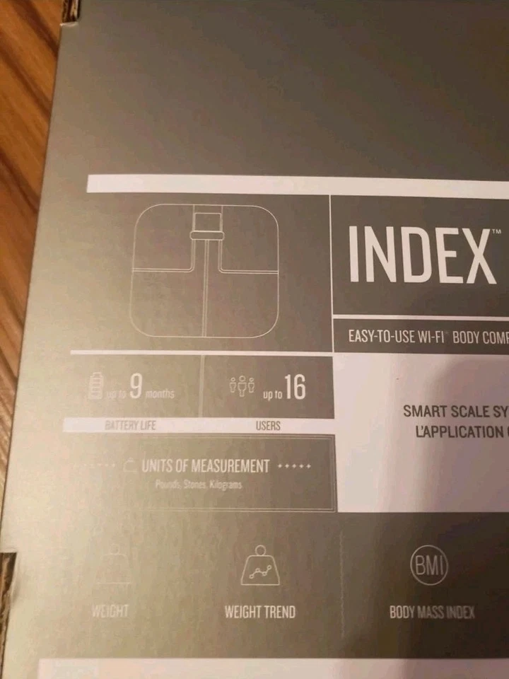 Garmin Index S2 Smart Scale Wi-Fi Body Composizione Smart Scale Bianco - Nuovo - Immagine 4 di 4