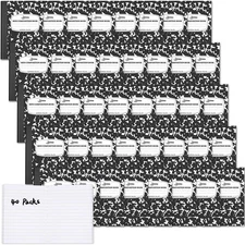 Dynta Mini Composition Notebooks Bulk, 40 Pack 3.25x4.5" Narrow Ruled