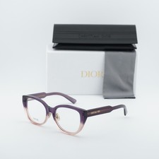 Dior DIORPRISMEO B1F 6200 Purple to Pink Gradient 52mm Eyeglasses New Authentic