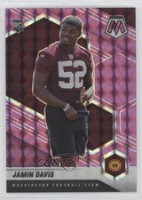 2021 Panini Mosaic Rookies Purple Mosaic Prizm 39/49 Jamin Davis #364 0c2