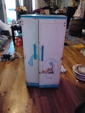VINTAGE HOLLY HOBBIE ADORABLE WOODEN PLAY REFRIGERATOR TOY SET And Accessor