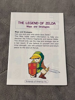 NES Nintendo The Legend of Zelda Maps & Strategies Only Brand New Sticker Sealed
