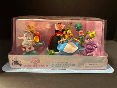 Disney Store Authentic Alice In Wonderland 6 pc. Figurine Set Very Hard To Find