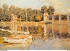 Postcard - Art - Painting - Claude Monet - The Bridge of Argenteuil 1874 -