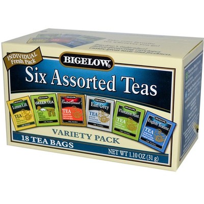 Six Assorted Tea Variety Pack 18 BagS