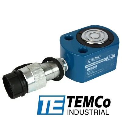 TEMCO INDUSTRIAL TEMCo HC0031 Low Profile Height Hydraulic Cylinder Puck 10 Ton, 0.39" Stroke