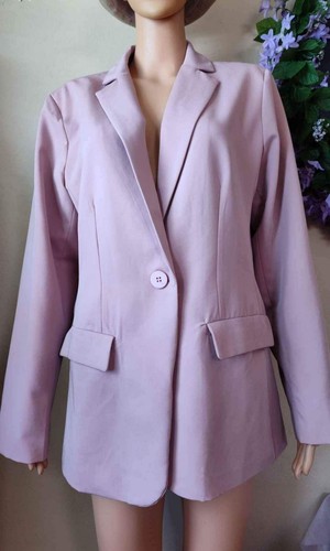 Woman's Size XL Light Pink Long Sleeve Blazer - Bild 5 von 8