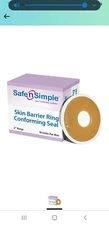 Safe n Simple Skin Barrier Rings Conforming Seal  - Box of 10 - 2" rings - thin