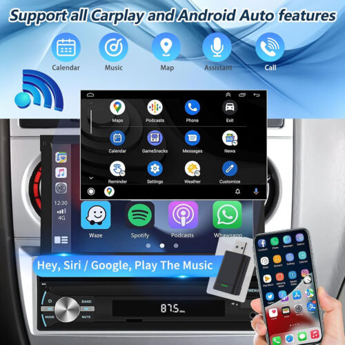 2 in 1 Mini Wireless CarPlay & Android Auto Adapter, USB Powered, Plug and Play - Picture 4 of 8