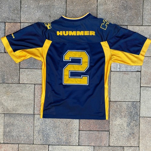 Sommer H2 Truck Vintage #2 blau und gelb Fußball Trikot Größe XL 2XL LESEN - Bild 10 von 11