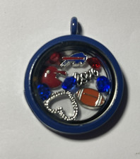 Buffalo Bills NFL Memory Charm Locket w/ 22 IN chain NEW