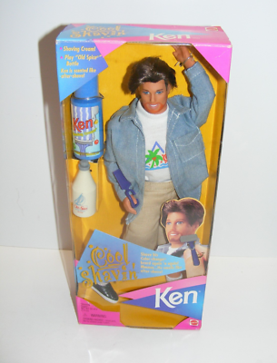 1996 Cool Shavin Ken Doll Old Spice Razor Shave Cream New in Box B