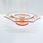 Heisey Glass Depression Glass Octagon Cake Stand Plate 8”
