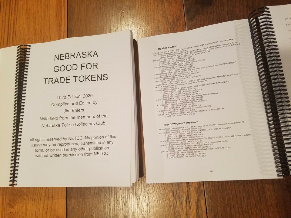 NETCClub DISCOUNTED 2020 Nebraska Trade Token Catalog 3rd Edition set ...
