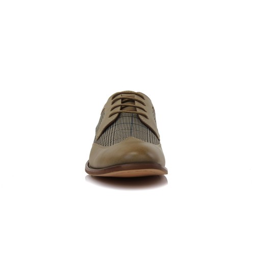 Zapatos Ferro Aldo JULIAN para hombre punta de ala dos tonos Oxford a cuadros espectador - Imagen 20 de 25