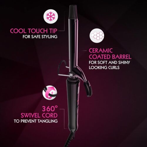 Curling Wand 40MM Curling Tongs Big Barrel Curling Iron Professional Hair Curler - Picture 8 of 11