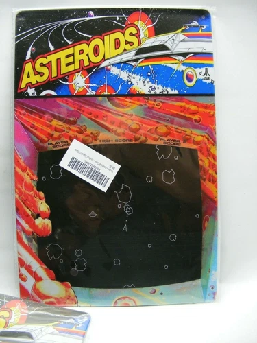 Atari Asteroids Classic Arcade Marquee Game Room Metal Tin Sign Plaque Gift Vtg
