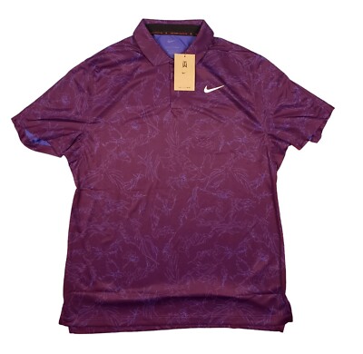 ★Nike★ Club Oversized Polo M World Indigo IH8665499 IH8665 Nike Tiger Woods Dri-FIT ADV Golf Polo Shirt Mens Size M