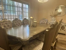 Dining table set 8 chairs
