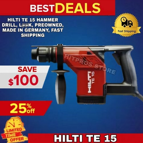 Hilti Te 15 перфоратор, l @ @ K, б/у 