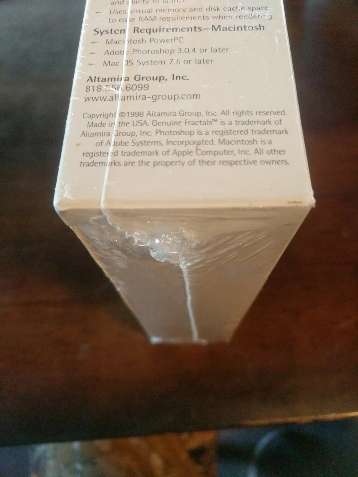 Genuine Fractals 2.0 Mac image resizing tools (1998) New Sealed & Upgradable!! - Image 4 of 4