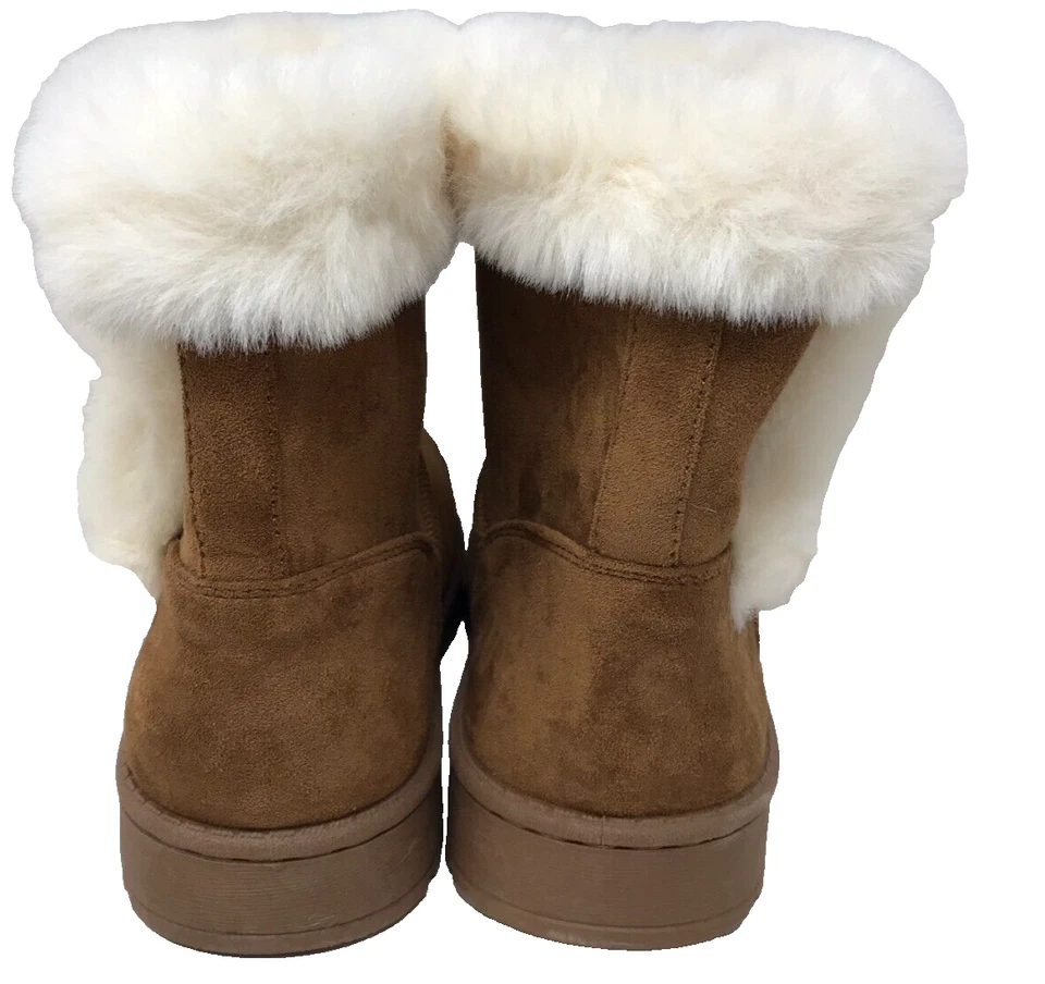 Botas de invierno para mujer So Paulina Comfort de piel sintética marrón talla: 8 108V Foto 3 de 4