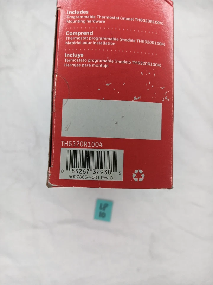 HONEYWELL HONEYWELL TH6320R1004 WIRELESS FOCUSPRO THERMOSTAT - WHITE - Image 3 of 3