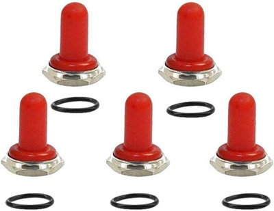 Red 12Mm Rubber Rocker Toggle Switch Knob Hat | Waterproof Boot Cover Cap Dustpr