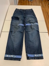 Vintage Marithe Francois Girbaud Jeans 36x34 Blue Shuttle Tape Baggy Skater Y2K