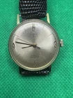Timex 21 21J Manual Mechanical Water-Resistant Silver Sunburst Dial Watch