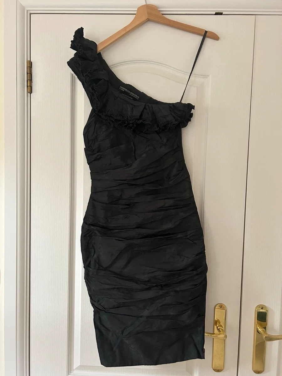 open lace back dress AllSaints Womens Laura Dress Charm Black 6 at Amazon Women's Clothing store