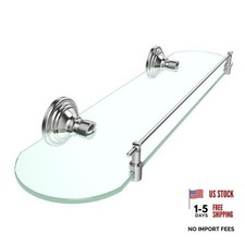 20inch Glass Shelf for Bathroom, Brushed Nickel Bathroom Glass Shelves Wall