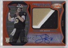 2021 Certified Freshman Fabric Signatures Mirror Orange /249 Ian Book Auto 15g5