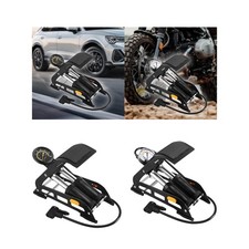 Fuß Luftpumpe mit Manometer Fahrrad Standpumpe für Roller Sport Bälle Auto