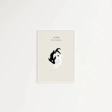Koi Fish Print, Yin Yang Koi Wall Art, Printable Japanese Print