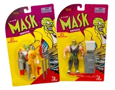 Mask Animated Series CYBORG and SGT Figure Toy Island 1st US Release 1997