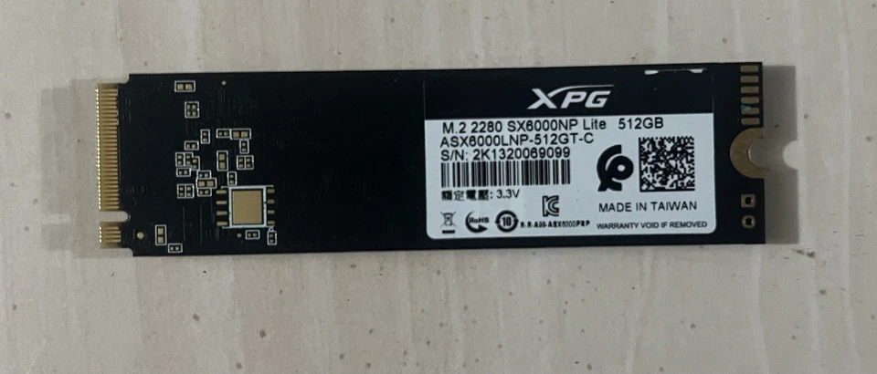 XPG SX6000 Lite Series Internal SSD 512GB M.2 2280 NVMe PCIe - Image 2 of 2