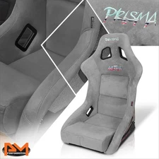 NRG Innovations FRP-302GY-ULTRA Prisma Ultra Fixed Back Bucket Racing Seat Grey