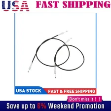 Side Cargo Door Left Upper &Lower Door Latch Release Cable for Ford E150 250 Mtg