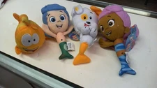Bubble Guppies Gil, Molly, Mr Grouper,  Bubble Puppy 4 Plush Doll 8" New  SALE