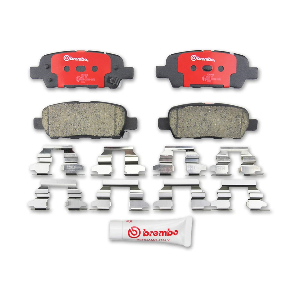 Juego de pastillas de freno de disco delanteras traseras rotor de freno de disco Brembo para Nissan Quest 2004-2009 Foto 3 de 4