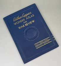 Vintage 1943 Wonder Atlas and War Review by Arthur Capper - WWII